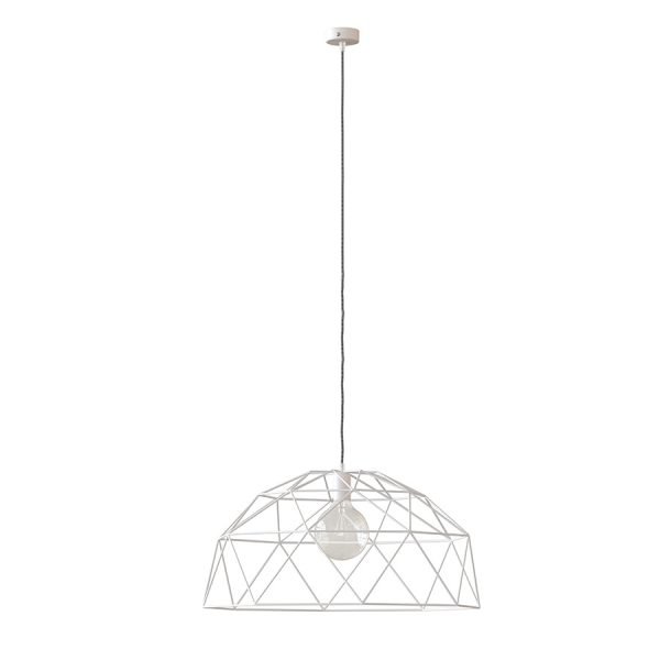 The Cleoni Batista 1000 Pendant features a half-spherical, wire-frame style design.